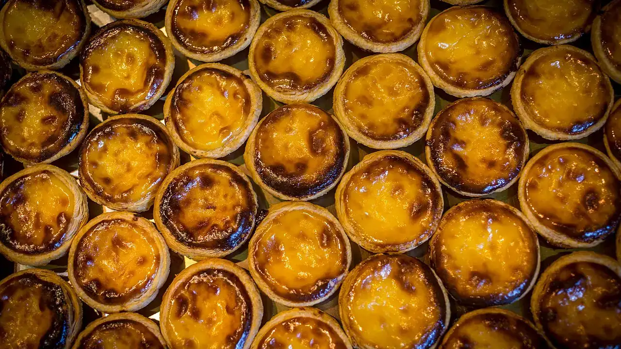Pastéis de nata from above